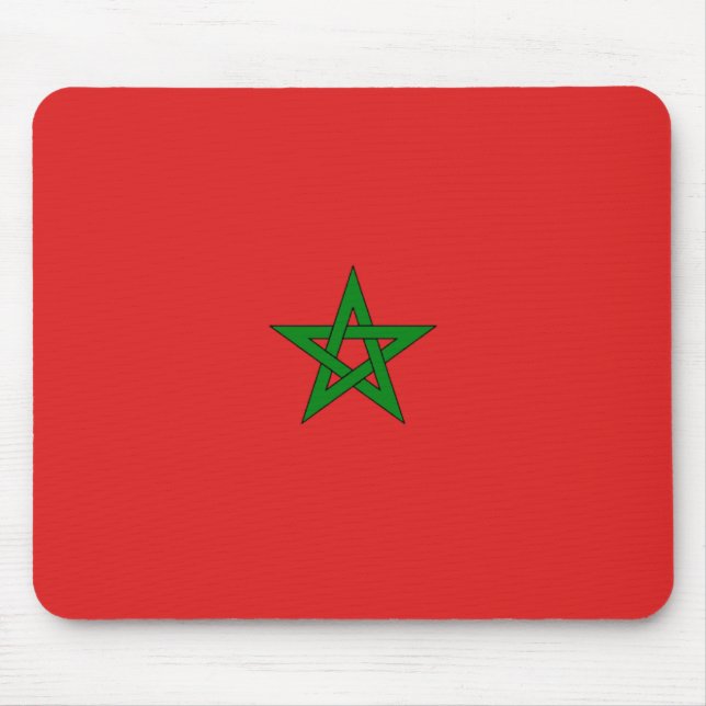 Alfombrilla De Ratón Mousepad de Bandera de Marruecos (Frente)