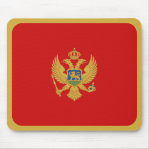 Alfombrilla De Ratón Mousepad de bandera de Montenegro