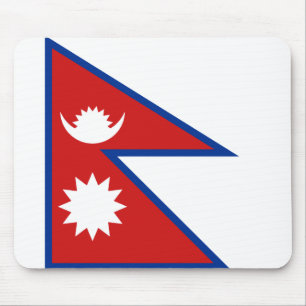 Alfombrilla De Ratón Mousepad de bandera de Nepal