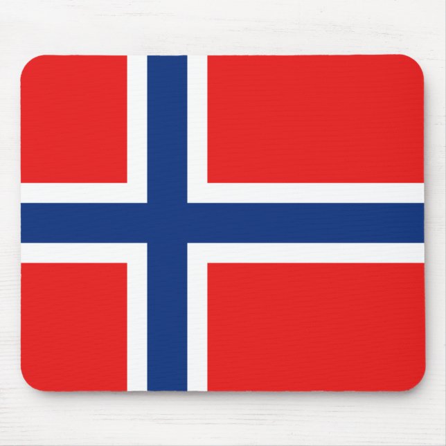Alfombrilla De Ratón Mousepad de Bandera de Noruega (Frente)
