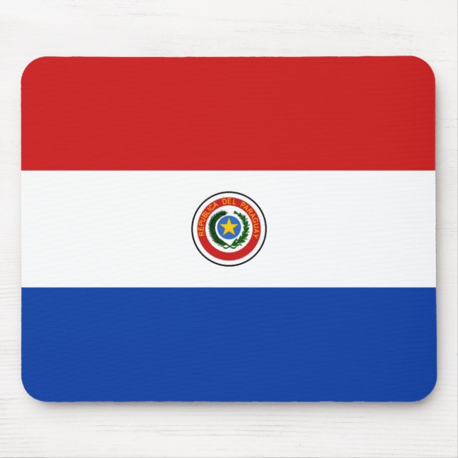 Alfombrilla De Ratón Mousepad de Bandera de Paraguay (Frente)
