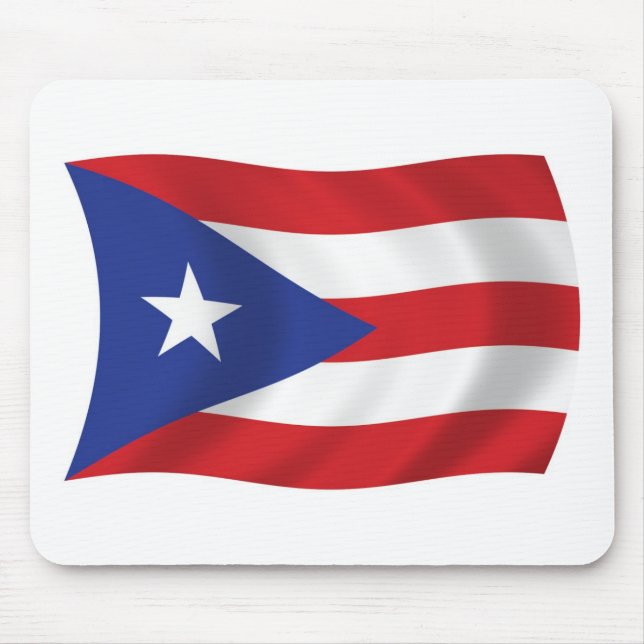 Alfombrilla De Ratón Mousepad de Bandera de Puerto Rico (Frente)