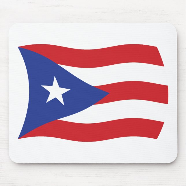 Alfombrilla De Ratón Mousepad de Bandera de Puerto Rico (Frente)