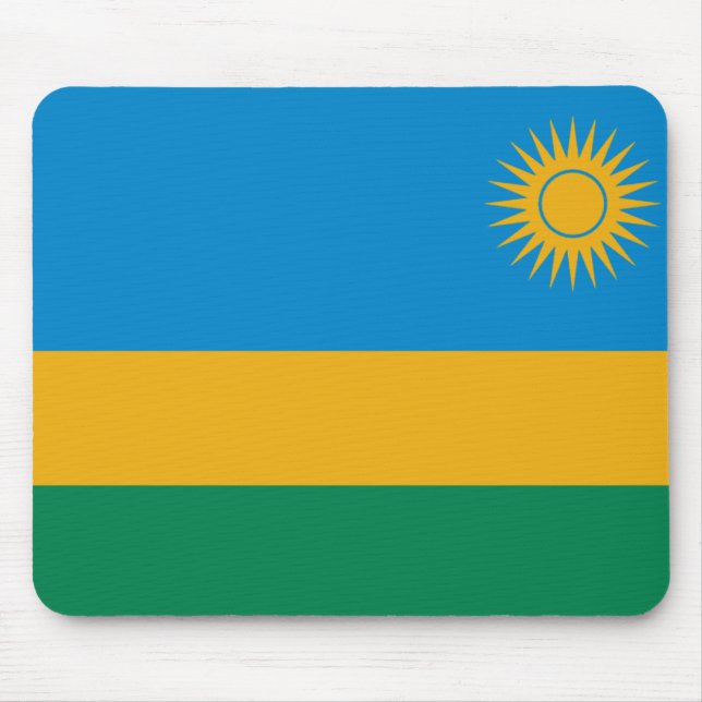 Alfombrilla De Ratón Mousepad de Bandera de Ruanda (Frente)