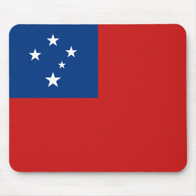 Alfombrilla De Ratón Mousepad de Bandera de Samoa (Frente)
