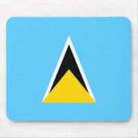 Mousepad de Bandera de Santa Lucía