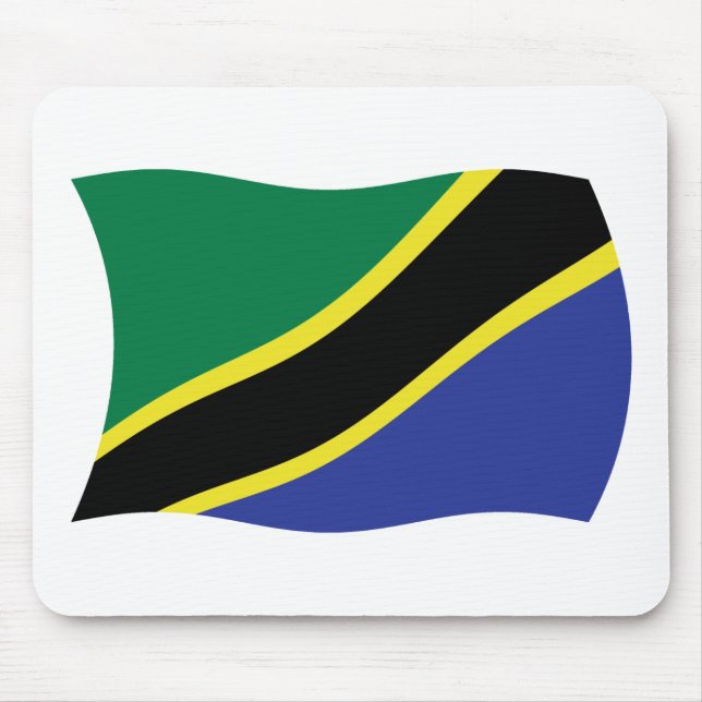 Alfombrilla De Ratón Mousepad de Bandera de Tanzania (Frente)
