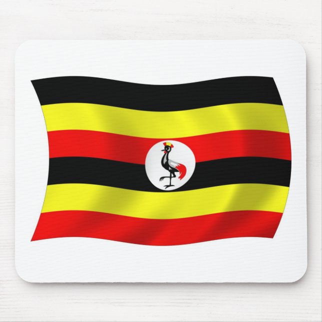 Alfombrilla De Ratón Mousepad de Bandera de Uganda (Frente)