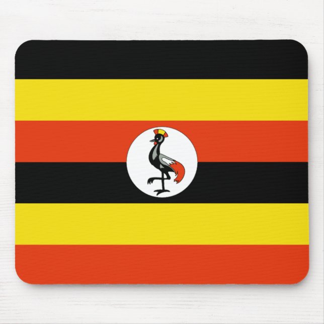 Alfombrilla De Ratón Mousepad de Bandera de Uganda (Frente)