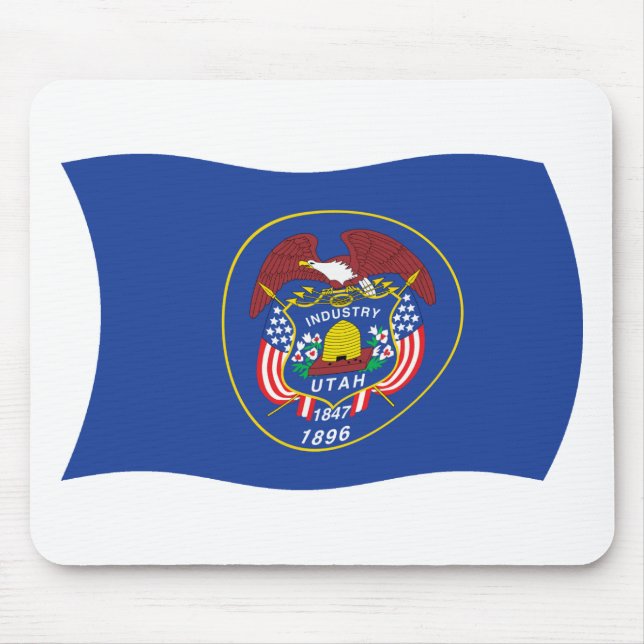 Alfombrilla De Ratón Mousepad de Bandera de Utah (Frente)