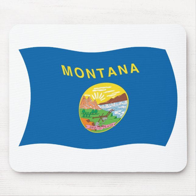 Alfombrilla De Ratón Mousepad de Bandera Montana (Frente)