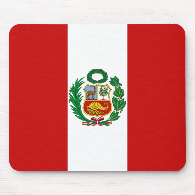 Alfombrilla De Ratón Mousepad de bandera peruana (Frente)