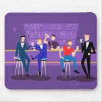 Mousepad de bar gay retro