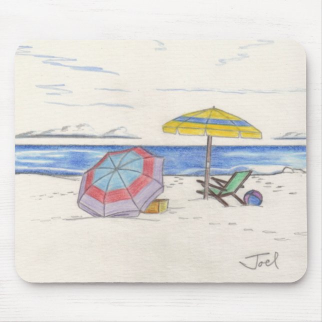 Alfombrilla De Ratón Mousepad de BEACH UMBRELLAS (Frente)