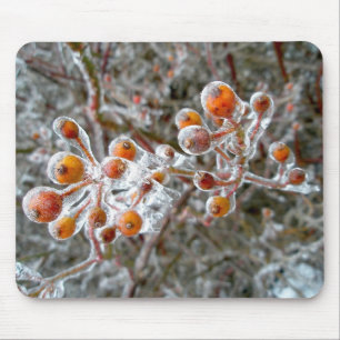 Alfombrilla De Ratón Mousepad de Berries Rojas cubiertas de hielo