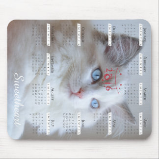 Alfombrilla De Ratón Mousepad de Boris SugarPuffs con el calendario