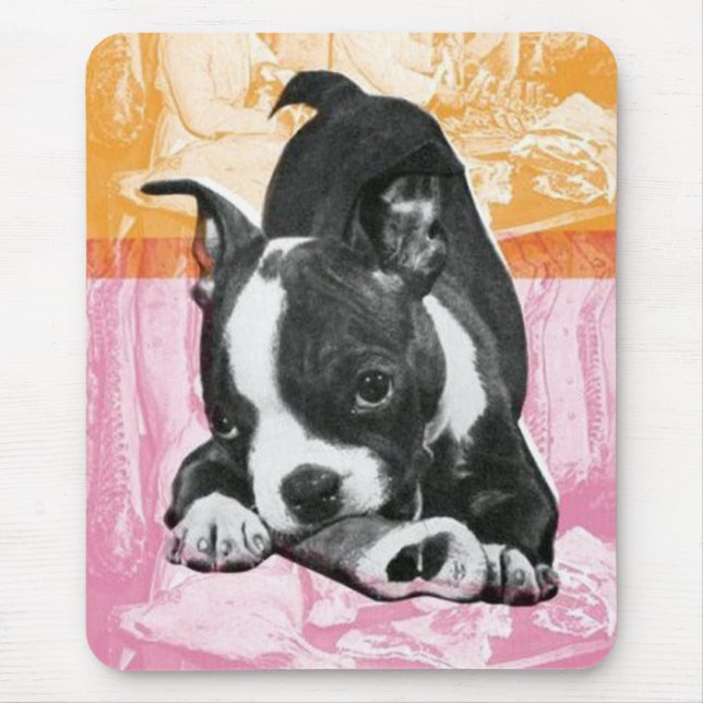 Alfombrilla De Ratón Mousepad de Boston Terrier (Frente)