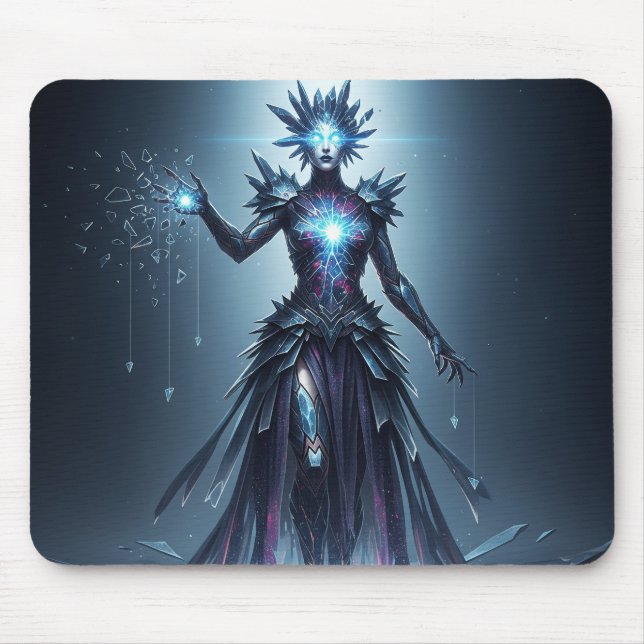 Alfombrilla De Ratón Mousepad de bruja celeste para la vibrante mirada (Frente)