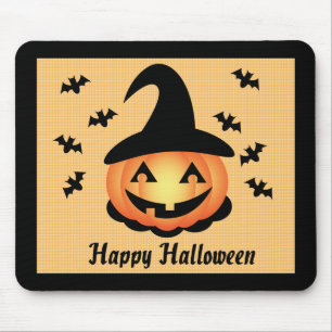 Alfombrilla De Ratón Mousepad de Bruja de Calabaza