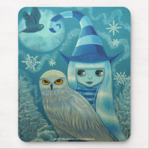 Alfombrilla De Ratón Mousepad de Bruja de Nieve