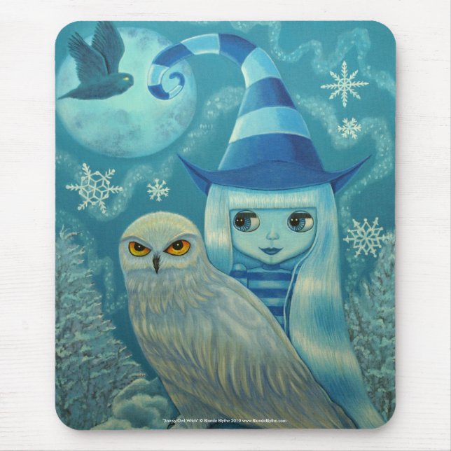 Alfombrilla De Ratón Mousepad de Bruja de Nieve (Frente)