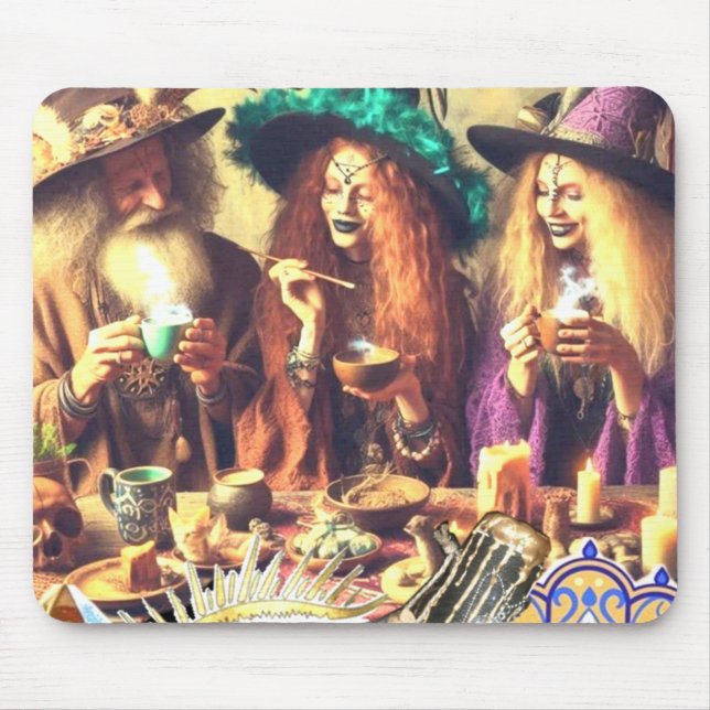 Alfombrilla De Ratón Mousepad de Brujas (Frente)