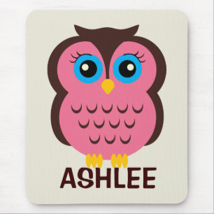 Alfombrilla De Ratón Mousepad de búho personalizado para niños