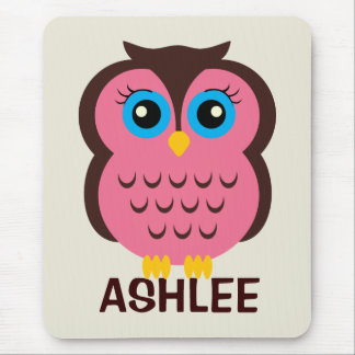 Alfombrilla De Ratón Mousepad de búho personalizado para niños