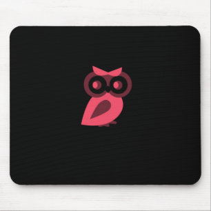 Alfombrilla De Ratón Mousepad de búho rosado