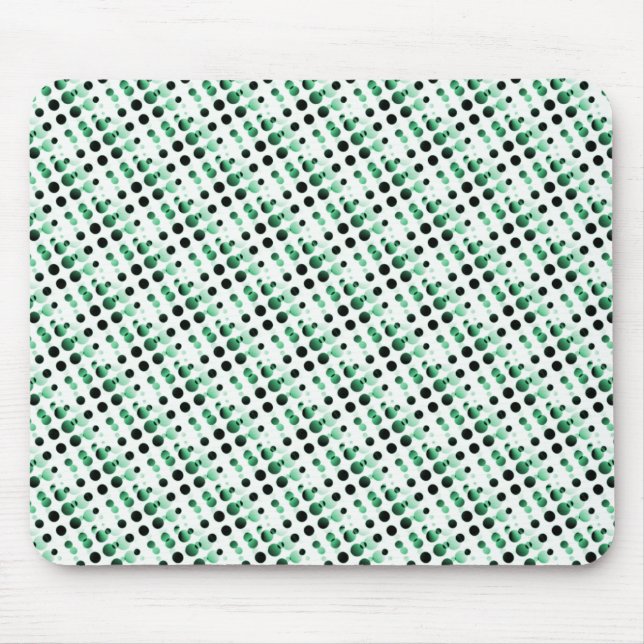 Alfombrilla De Ratón Mousepad de burbujas del Retro Verde Forestal (Frente)