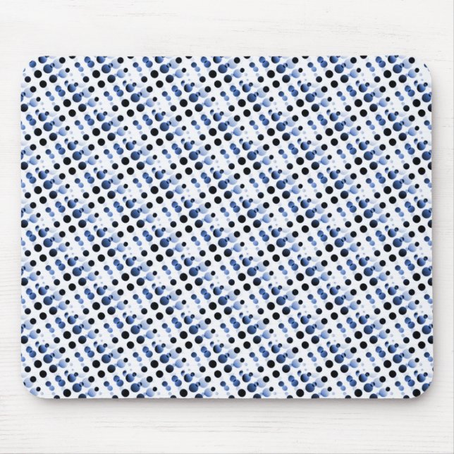 Alfombrilla De Ratón Mousepad de burbujas retro azul claro (Frente)
