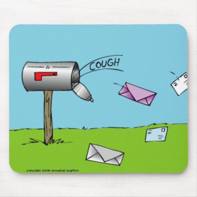 Alfombrilla De Ratón Mousepad de Buzón de Tos (Frente)