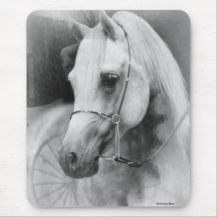 Alfombrilla De Ratón Mousepad de caballo blanco