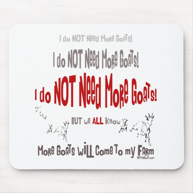 Alfombrilla De Ratón Mousepad de cabra dulce y divertida (Frente)