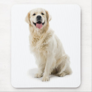 Alfombrilla De Ratón Mousepad de cachorro dorado sonriente