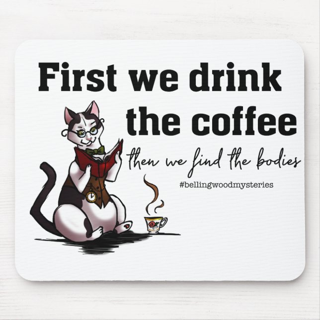 Alfombrilla De Ratón Mousepad de café y cuerpos (Frente)