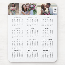 Alfombrilla De Ratón Mousepad de calendario mínimo anual