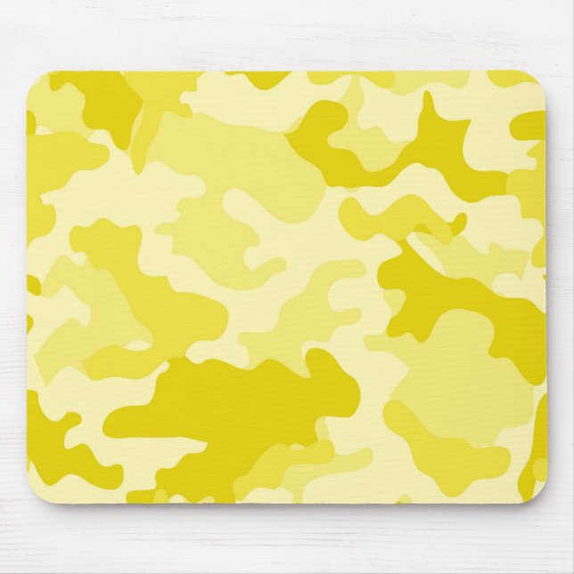 Alfombrilla De Ratón Mousepad de camo amarillo claro (Frente)