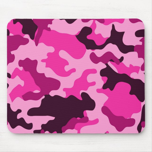 Alfombrilla De Ratón Mousepad de camo rosa (Frente)