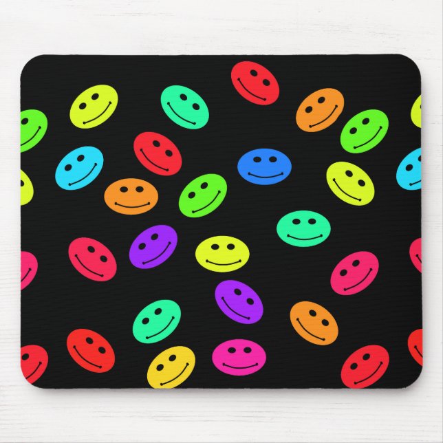 Alfombrilla De Ratón Mousepad de cara sonriente (Frente)