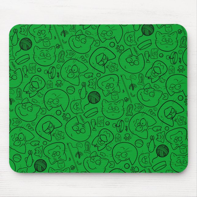 Alfombrilla De Ratón Mousepad de catástrofe, verde (Frente)