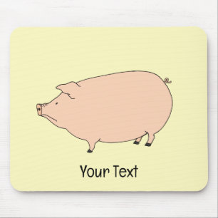 Alfombrilla De Ratón Mousepad de cerdo