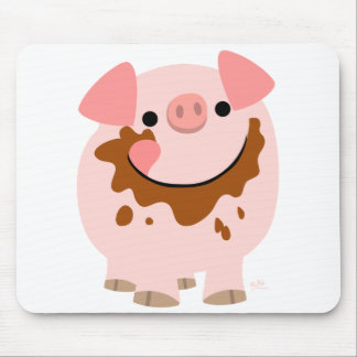 Alfombrilla De Ratón Mousepad de cerdo de chocolate personalizado
