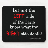 Mousepad de cerebro izquierdo
