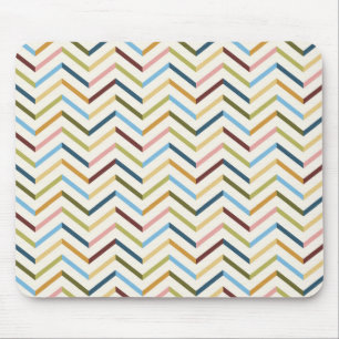 Alfombrilla De Ratón Mousepad de cheurón multicolor