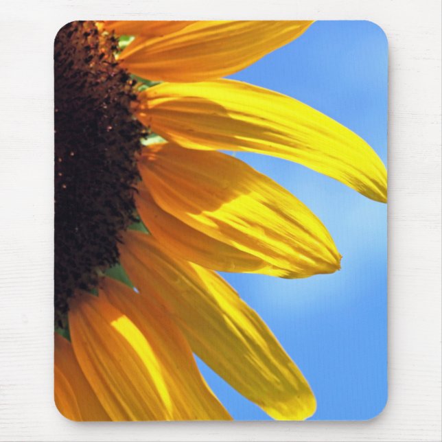 Alfombrilla De Ratón Mousepad de cielo azul girasol (Frente)