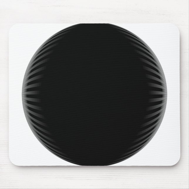 Alfombrilla De Ratón Mousepad de círculo negro (Frente)