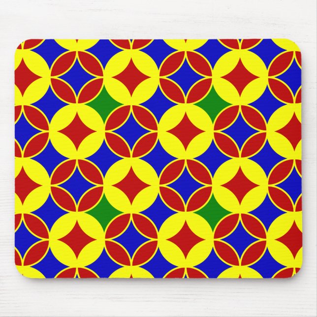 Alfombrilla De Ratón MOUSEPAD de Círculos primarios-07-COMPUTADORA (Frente)