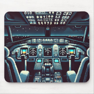 Alfombrilla De Ratón Mousepad de Cockpit retro (oscuro)