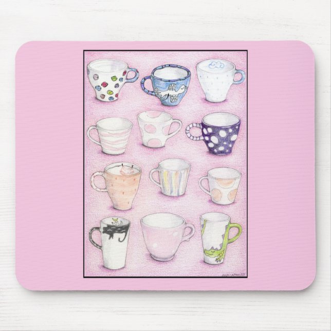 Alfombrilla De Ratón Mousepad de colección rosa (Frente)